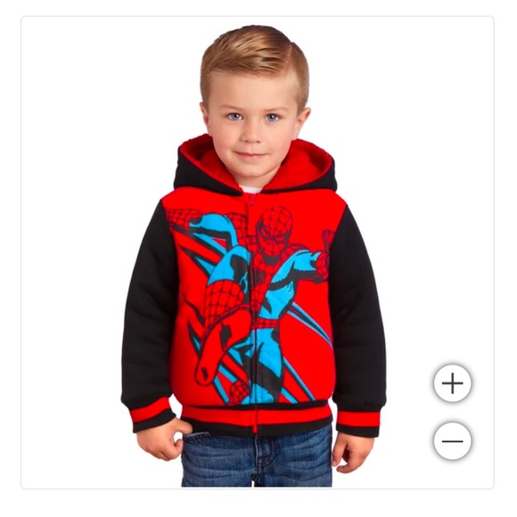 Marvel Other - NWT Character Spyder Man Kids' Plush Hoodie
